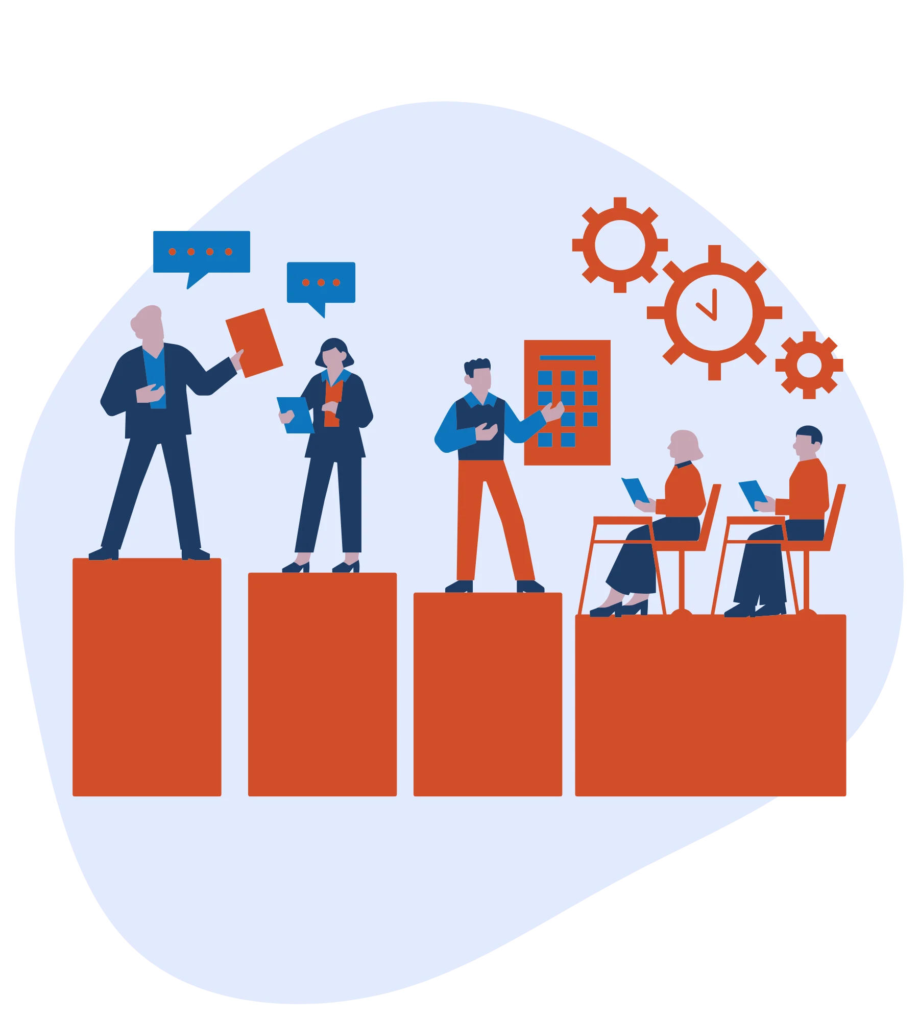 EHR and AR Management Illustration