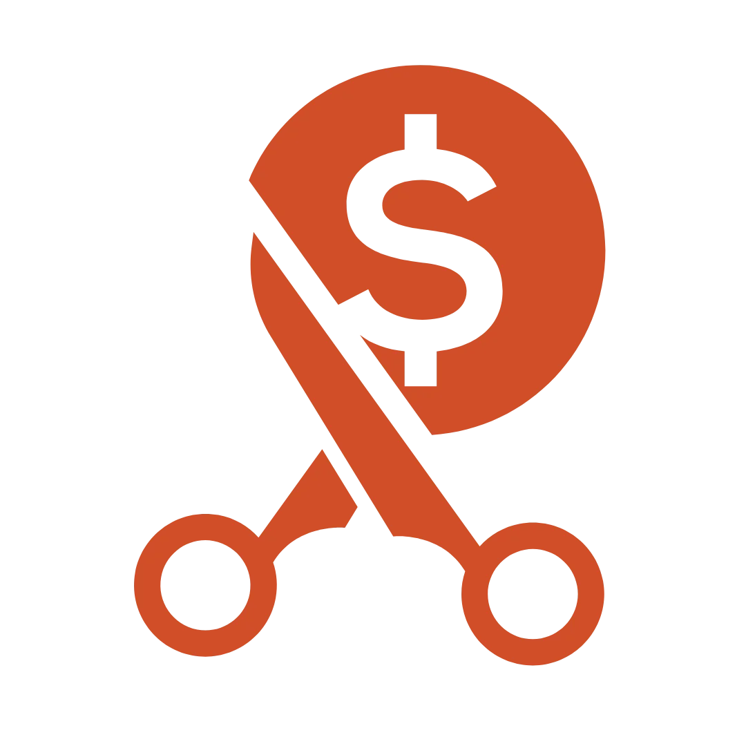 Cut Overhead Cost Icon