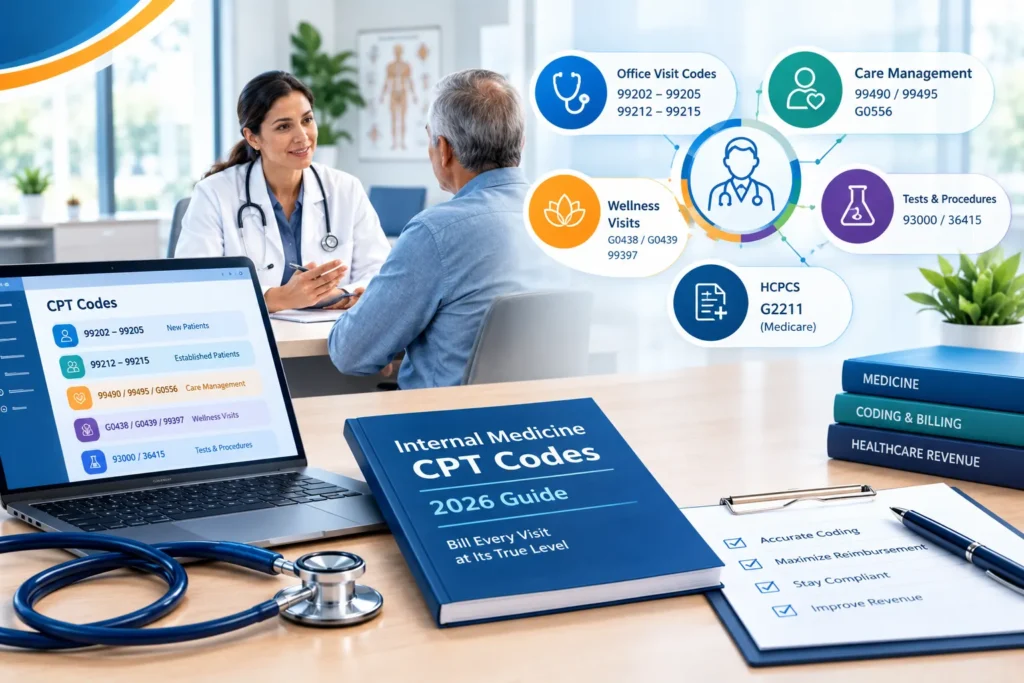 internal medicine CPT codes